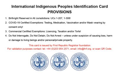 FRRF ID Card John Doe - Back